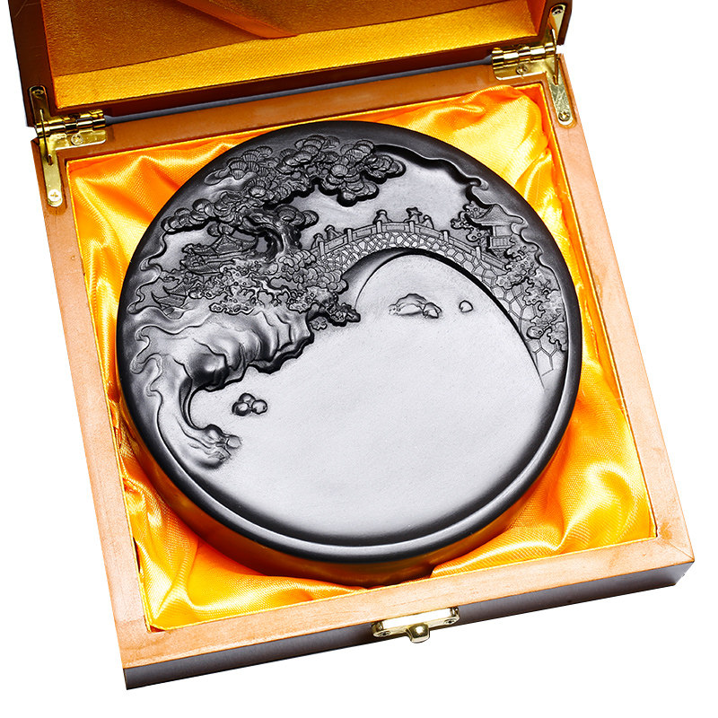 非遗专用摆件书房送礼收藏学生初学者高档国画砚台