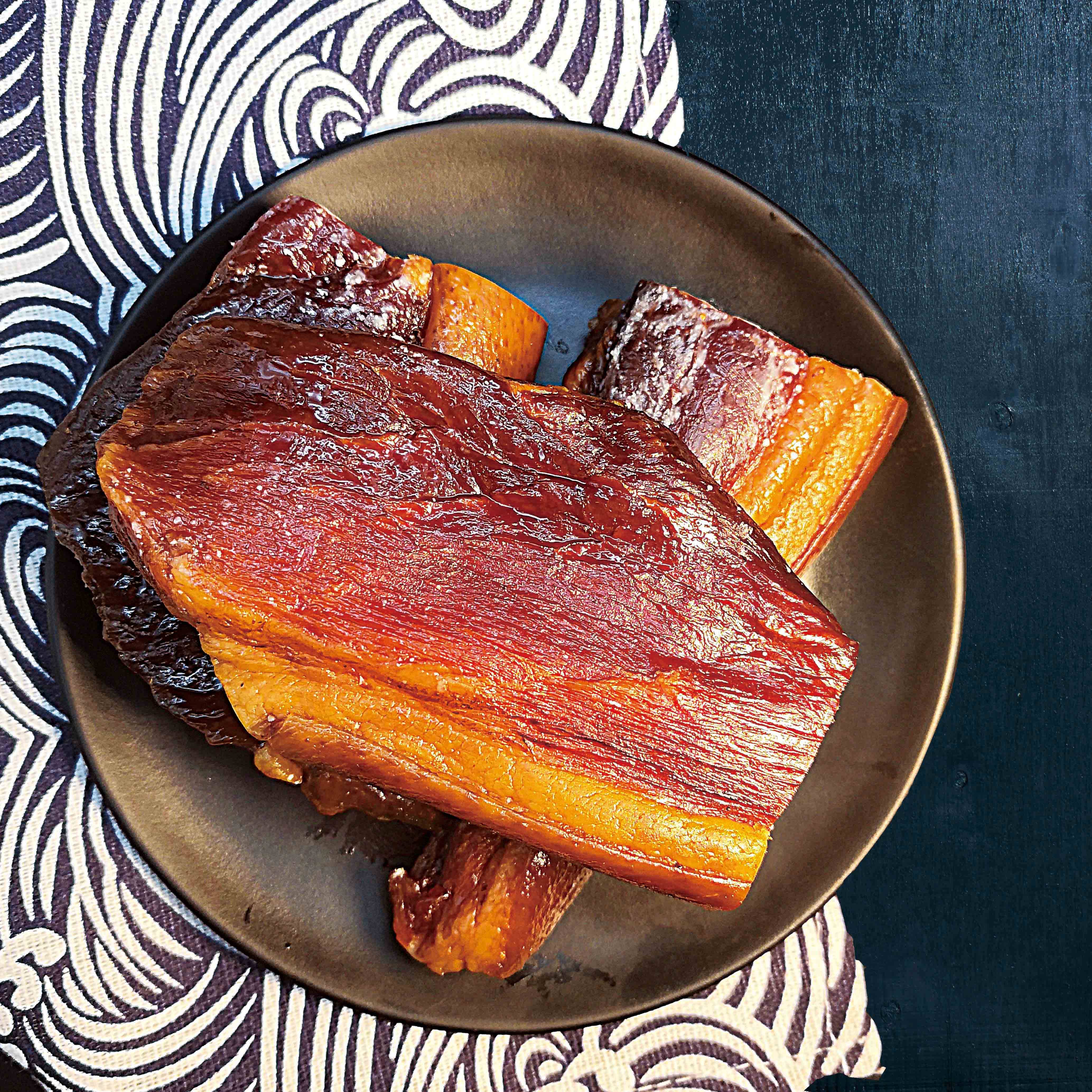 瑞谦号柏丫腊肉500g四川美食特产腊肉农家自制烟熏肥咸肉柴火腊肉