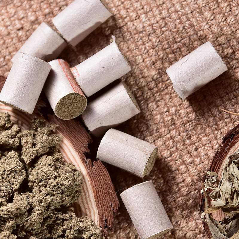 艾条艾柱家用正品同仁堂宫寒祛湿十年陈艾草艾灸条黄金纯艾大艾炷