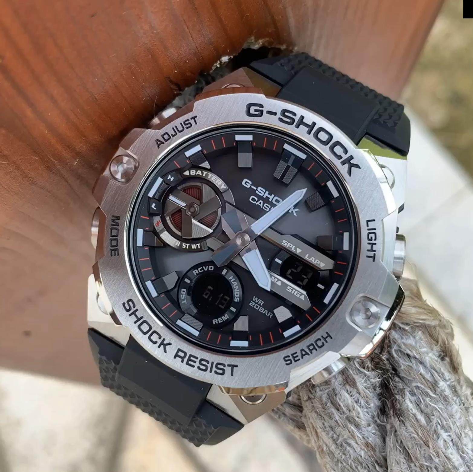 王一博卡西欧gst-b400之心钢铁手表g-shock正品官方同款日韩腕表