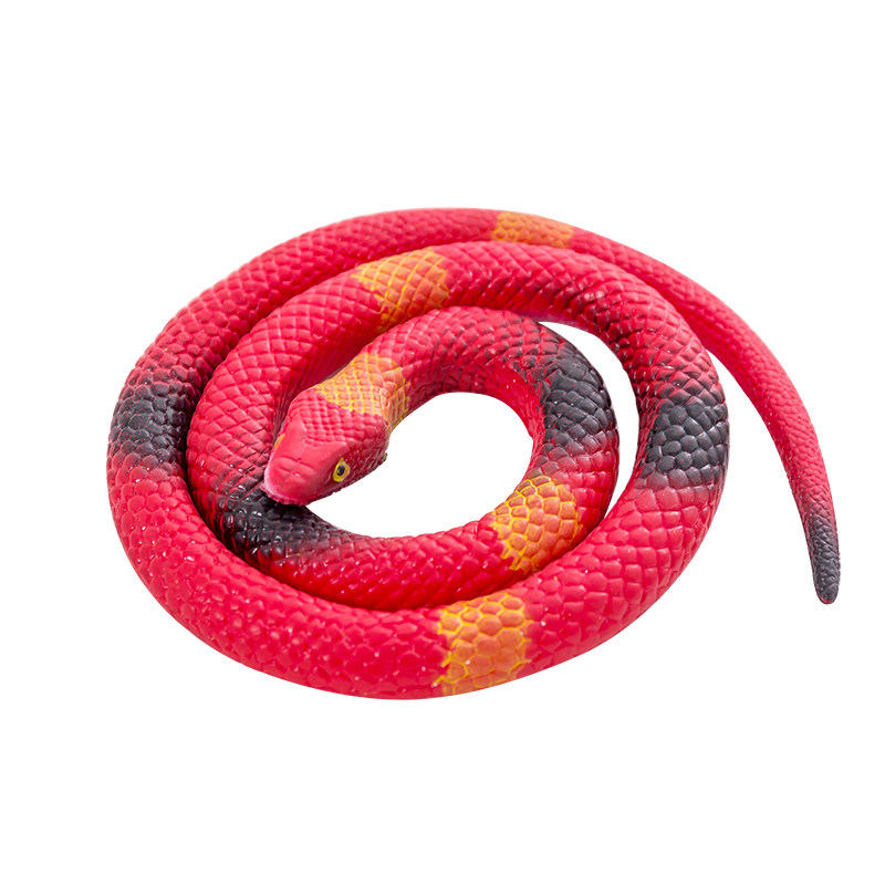 仿真蛇创意硅胶蛇儿童小玩具恶搞整蛊动物橡皮蛇软蛇模型弹性假蛇