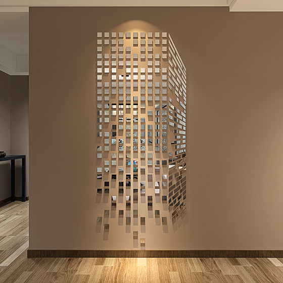 Mirror Magic Cube 3D Wall Sticker Acrylic Living Room Wall Decoration TV Background Wall Sticker Creative Self Adhesive Mirror Magic Cube 3D Wall Sticker Acrylic Living Room Wall Decoration TV Background Wall Sticker Creative Self Adhesive