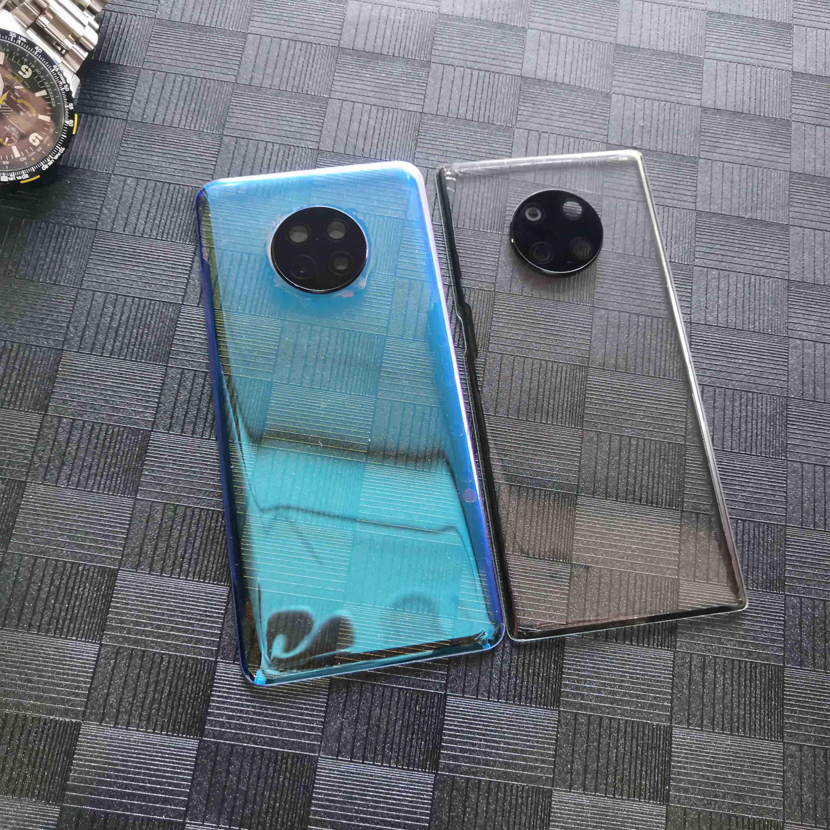 适用华为mate30玻璃后盖mate30pro电池背壳改装透明手机零部件