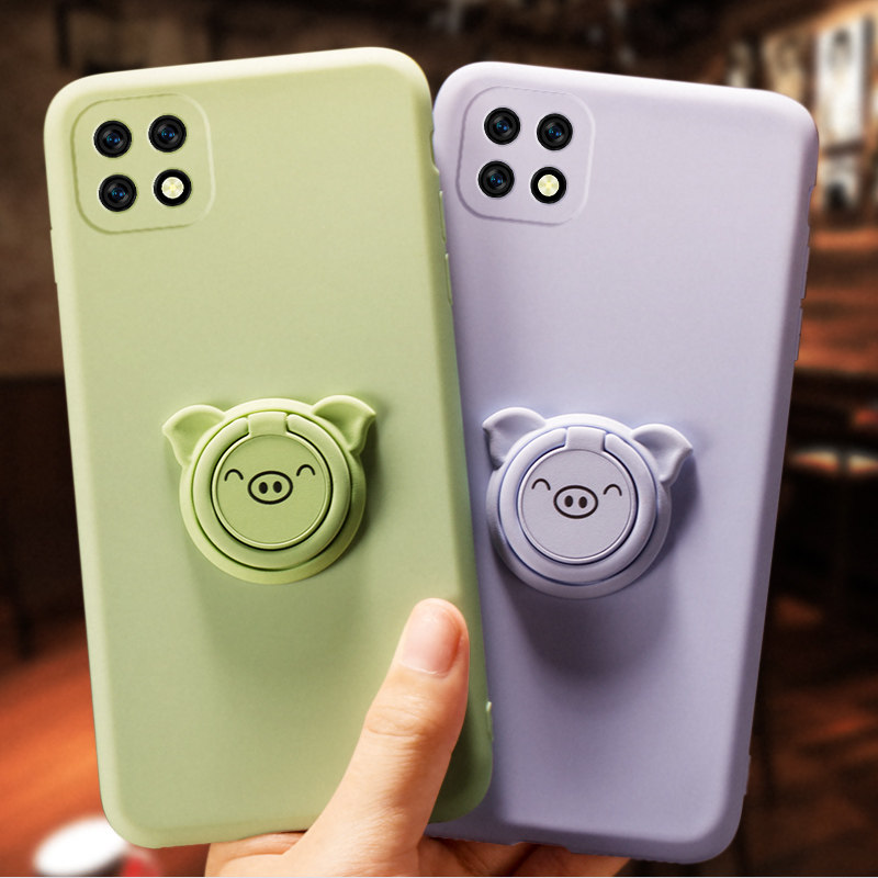 oppoa72手机壳防摔液态硅胶可爱超薄小清新0pp0a72m纯色爱草绿女