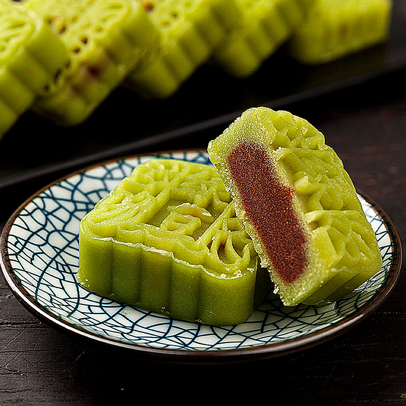 襄遇二阳冰豆糕礼盒装传统绿豆糕点混合口味网红零食点心休闲食品