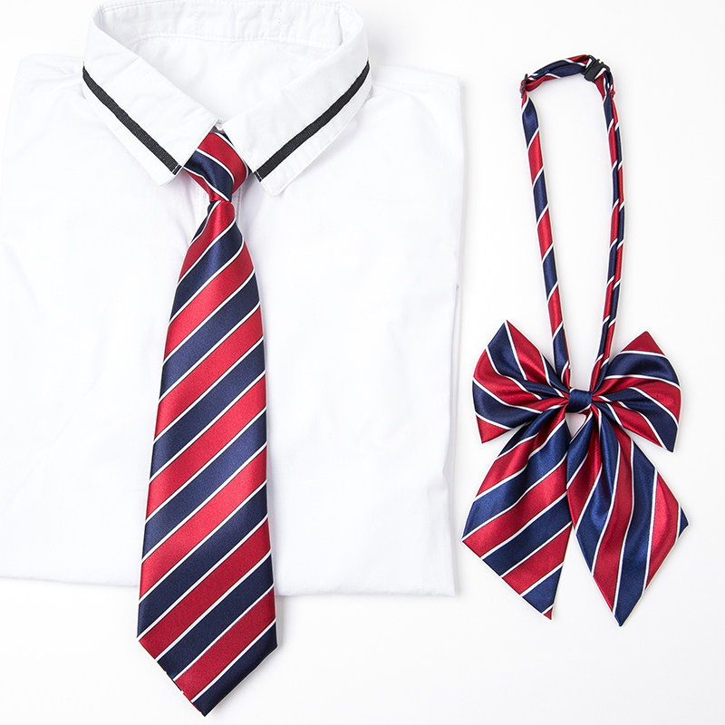 学院学生领带校服领花领结小学初中小孩男女领带