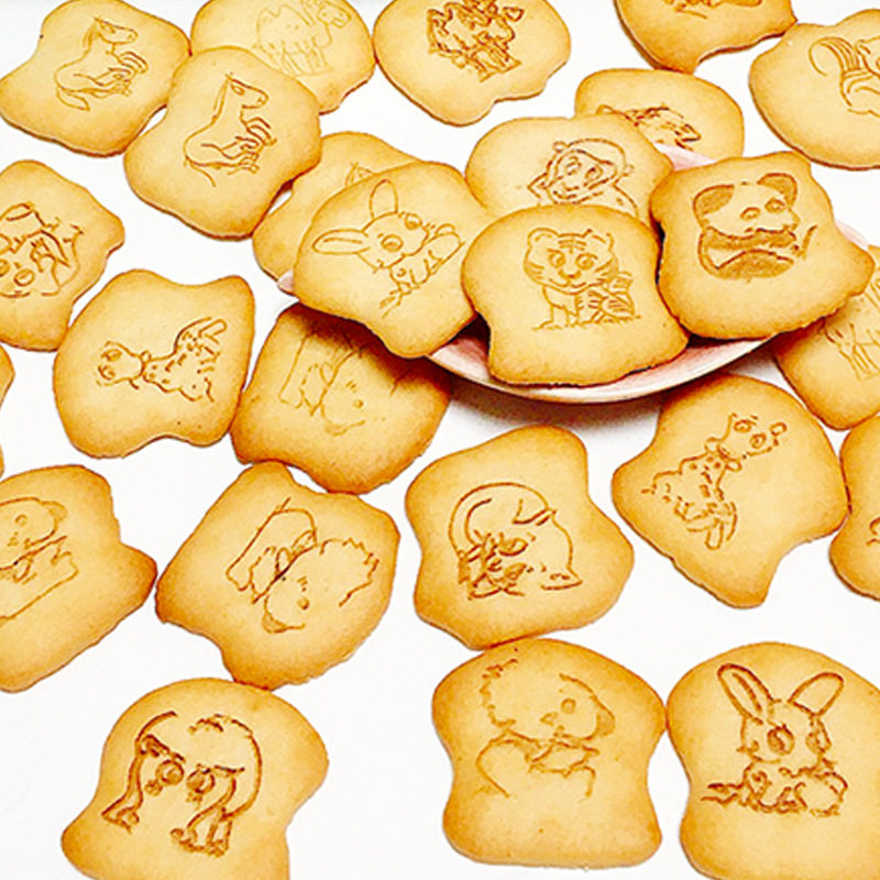 压缩饼干饼干biskitop卡通动物造型油炸香脆酥性饼干