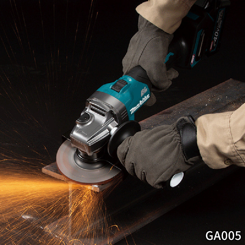 日本牧田充电角磨机ga005g无线125mm磨光机013g40v角磨机