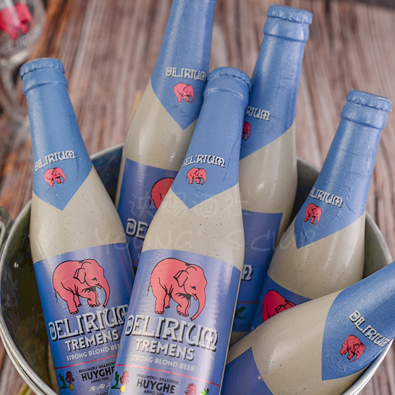 啤酒浅粉330ml24瓶整箱小瓶比利时进口果味小粉象啤酒