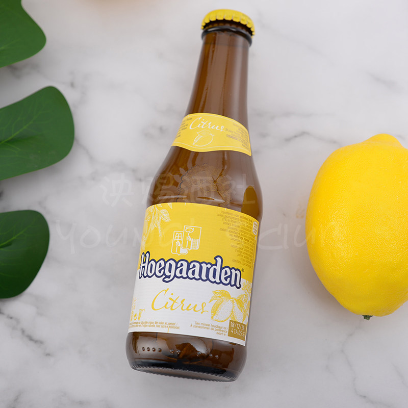 福佳柠檬比利时进口啤酒250ml24白柠檬女士果酒泱赐啤酒
