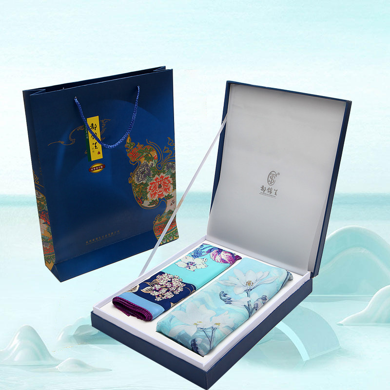 都锦生官网真品中年丝巾真丝大方方巾披肩桑蚕围巾