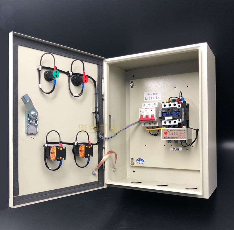 定制自动启动配电箱风机水泵控制箱马达电机压力表浮球液位380v