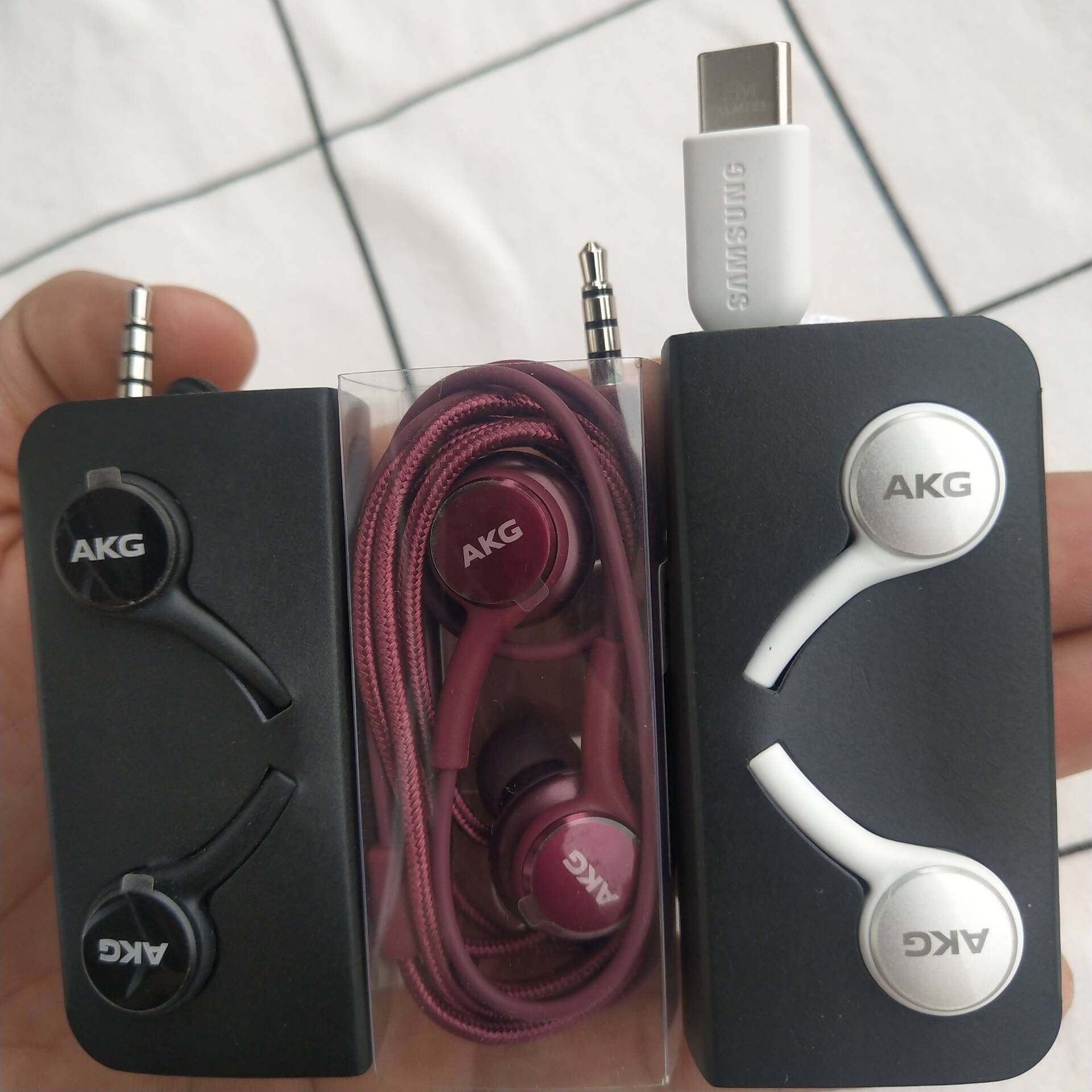 三星s20fe耳机原装note10入耳s89低音akg21ultra手机耳机