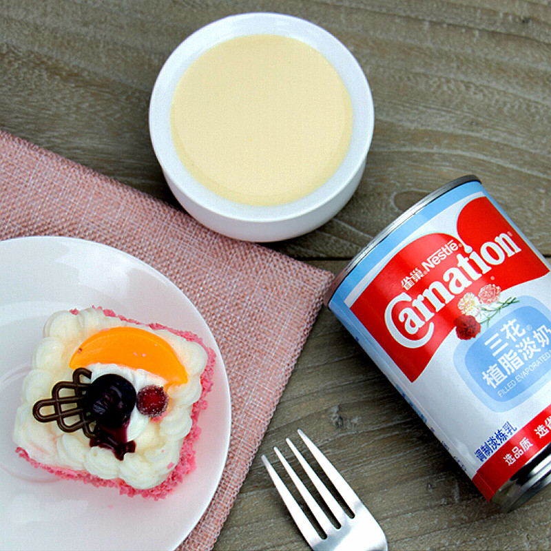 三花雀巢植脂淡奶炼乳奶茶原料咖啡浓汤汤锅奶精炼乳