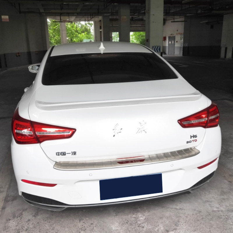 尾翼红旗h51822款新h5改装打孔运动款压尾专用汽车尾翼