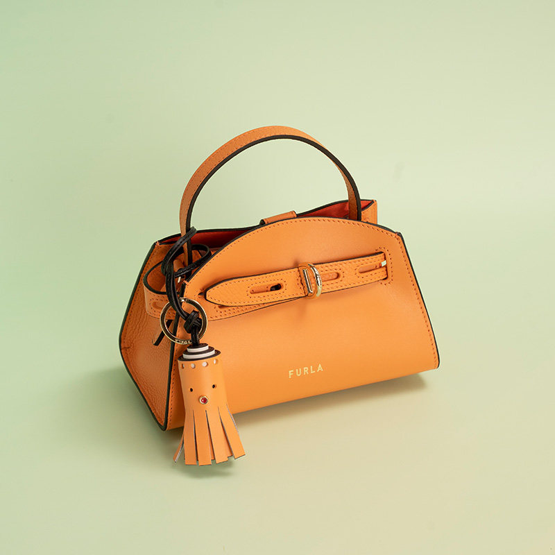[新年礼物]furla芙拉margherita迷你纯色牛皮精制女士手提包