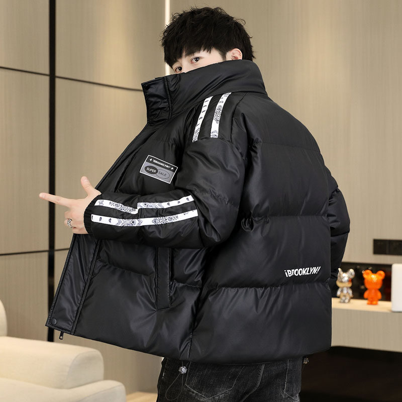 青少年冬季棉衣外套加厚羽绒棉服初中高中学生大棉衣