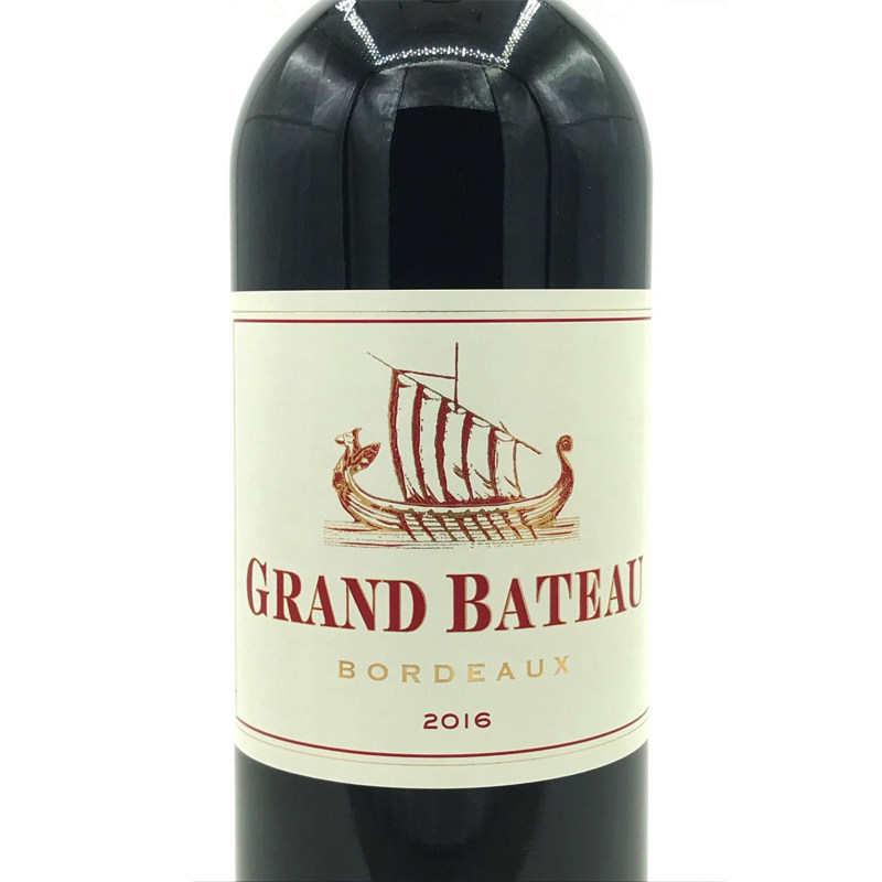 法国进口红酒龙船庄园小龙船干红葡萄酒grand bateau 16年 6支装