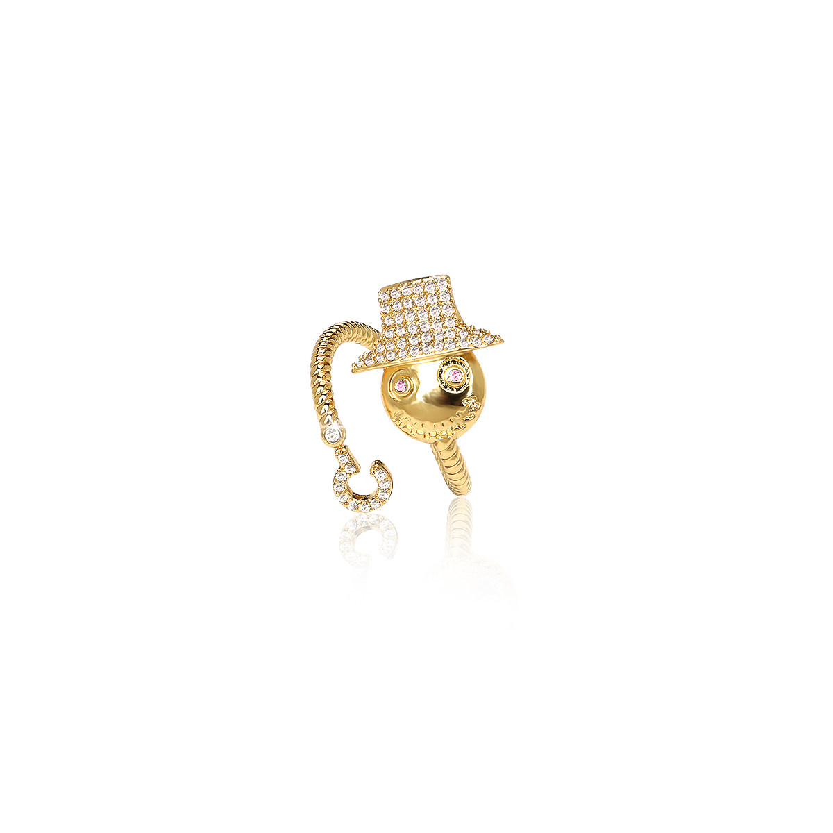 ihush俏物悄语绿野仙踪系列童话稻草人开口戒指女友闺蜜戒指