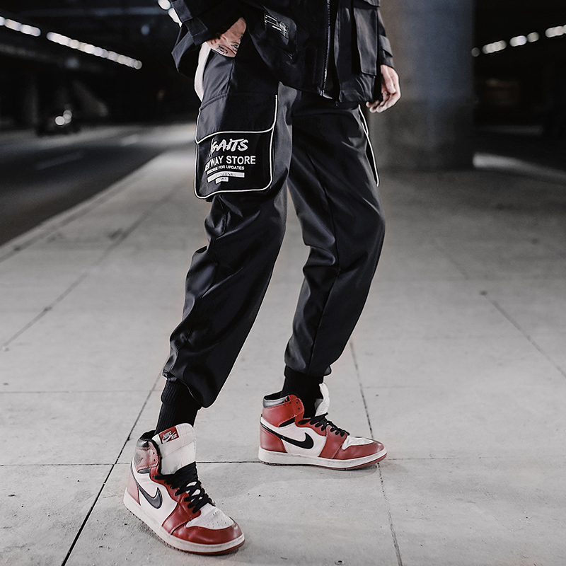ins九分aj搭配百搭潮牌工装裤子新款秋冬休闲裤
