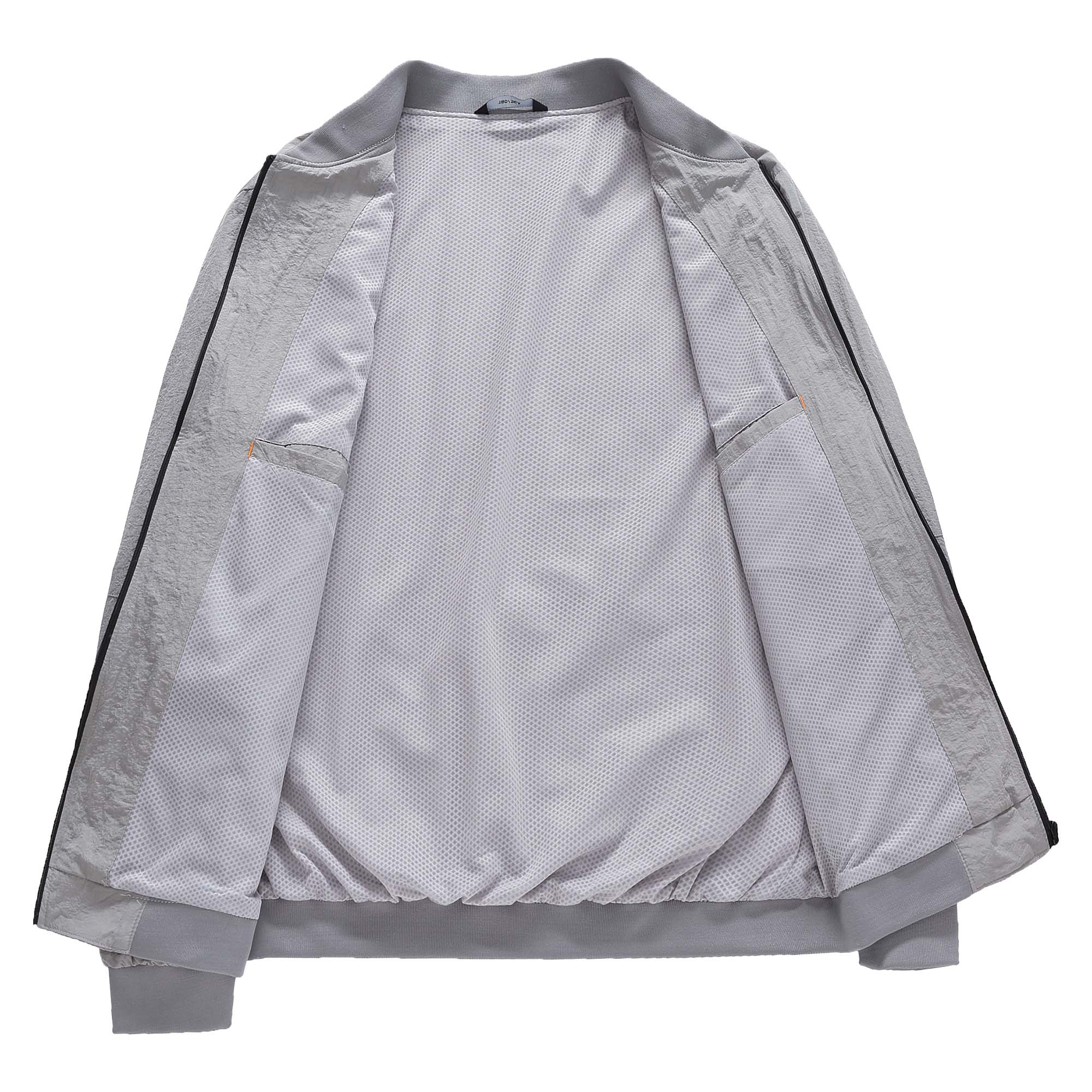 中年男士春装秋季防晒衣服超薄透气中老年夹克衫爸爸男装运动外套
