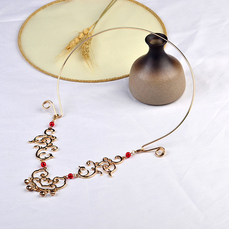 中式新款璎珞项圈秀禾古装装饰品汉服铃铛配饰项链