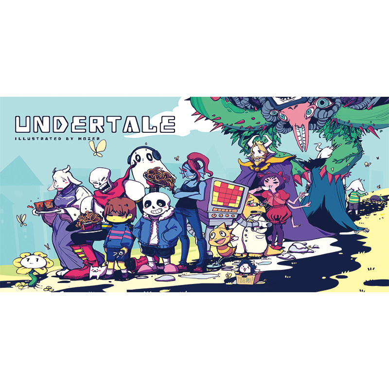 传说之下undertale超大防水自粘背胶海报 卧室宿舍寝室墙贴壁纸