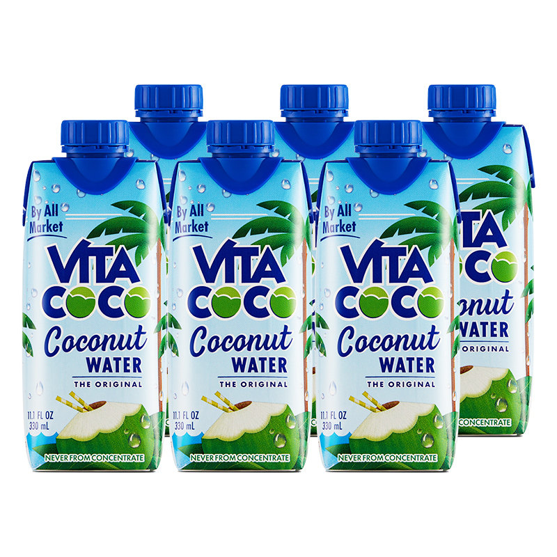 vita原味6瓶330ml果汁椰果nfccoco进口饮料纯果蔬汁