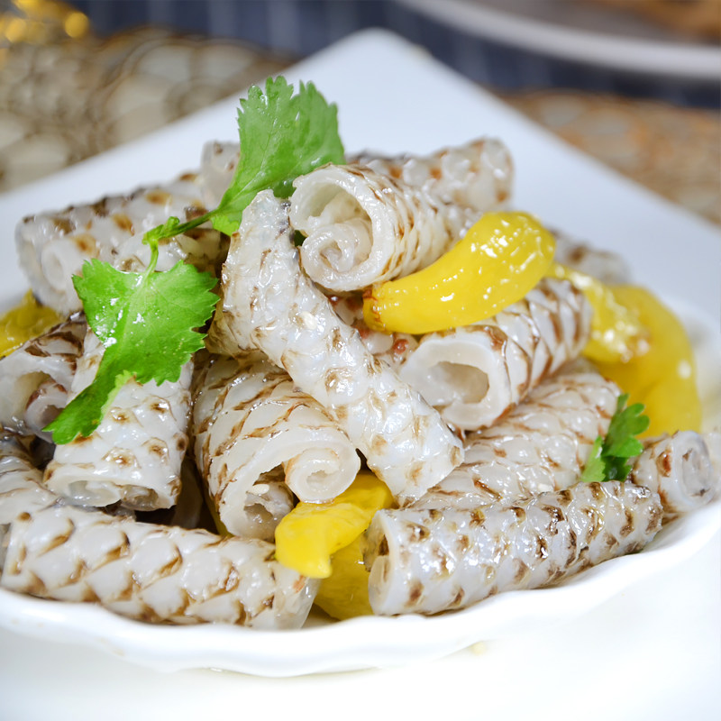 阿具香辣鱼皮卷180g*10包泡椒味香油无辣味开袋即食包邮半成品菜