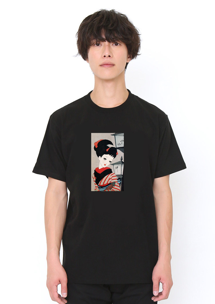 日本浮世绘艺术绘画中原淳一十二绘卷九月短袖t恤