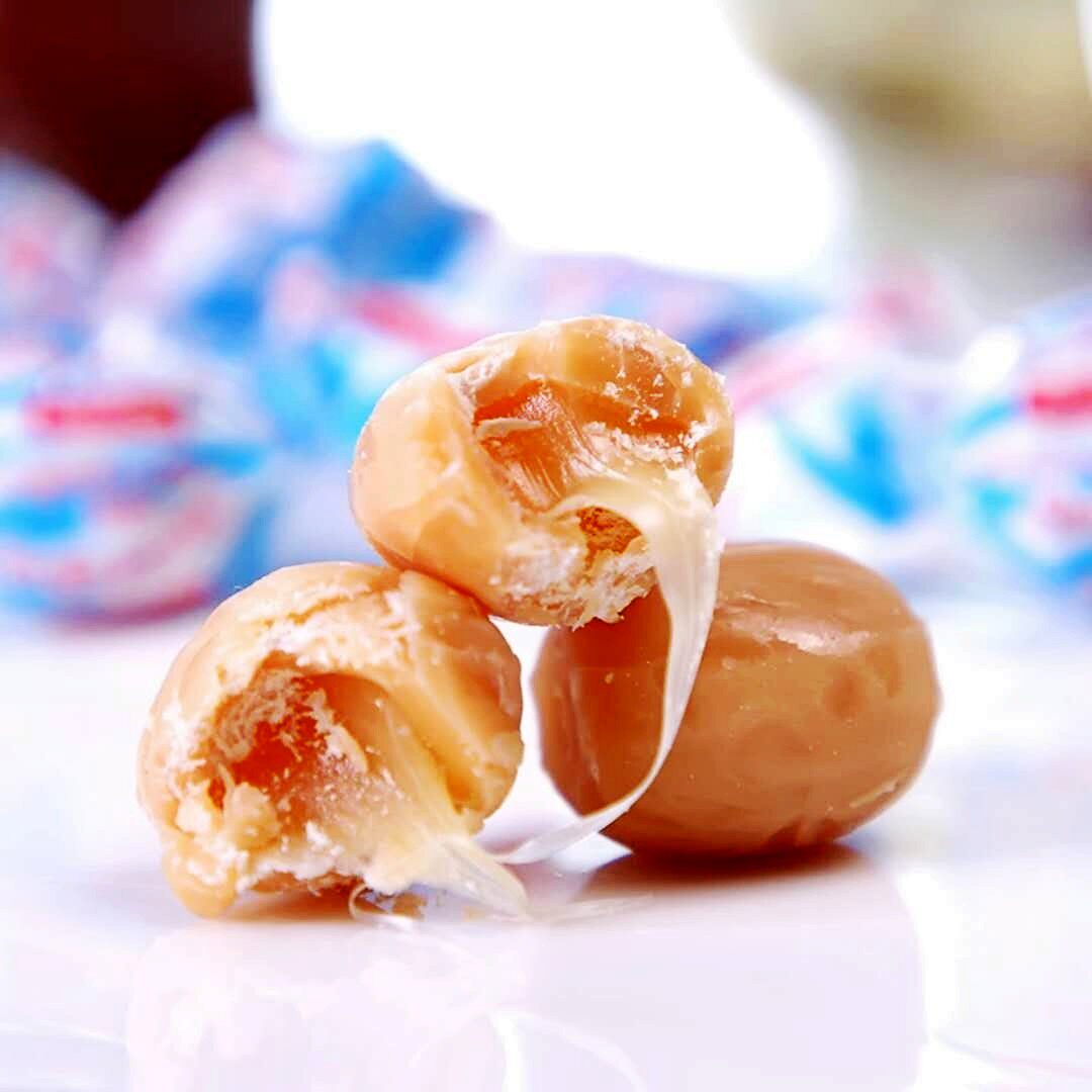 俄罗斯进口如胜roshen黄油滴滴夹心奶糖糖果