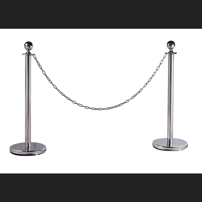 不锈钢礼宾杆隔离护栏迎宾柱围栏排队 不锈钢钛金链条栏杆挂绳 - 痕风