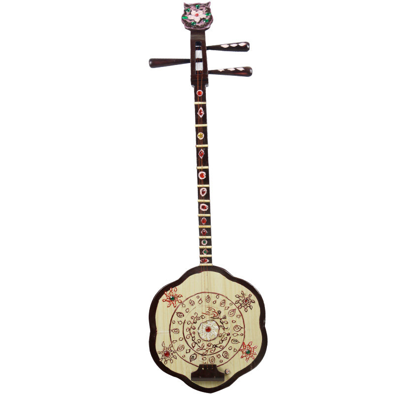 乐器客家山歌梅花琴秦潮州音乐道具三弦装饰月琴