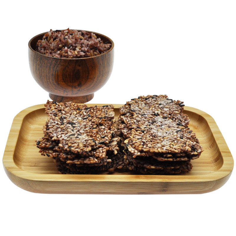 延边杂粮五谷无油手工韩式锅巴油炸低脂糖代薄脆饼干