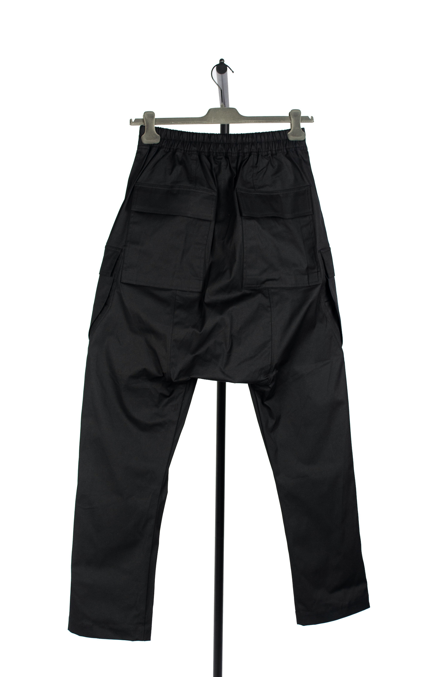 现货rickowens主线2021秋冬cargo低浪长裤纯黑直筒休闲裤