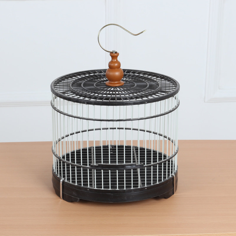 圆笼绣眼小圆笼颠颏圆相思鸟柳莺黄雀鸟笼塑钢笼子