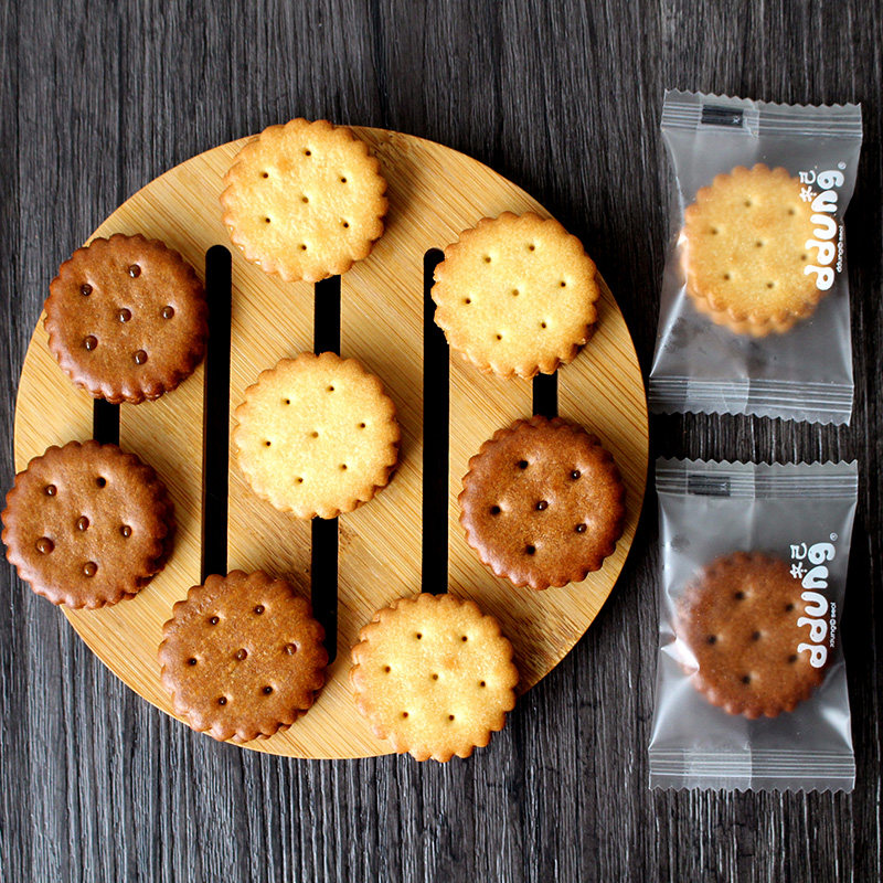 ddung冬己饼干6袋咸蛋黄麦芽夹心饼干小点心冬已黑糖韩国网红零食