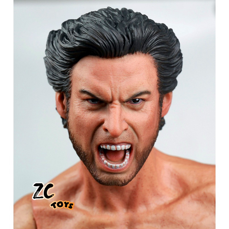 现货zctoys1兵人人头金刚狼咆哮版头雕加包肌肉素体兵人专区