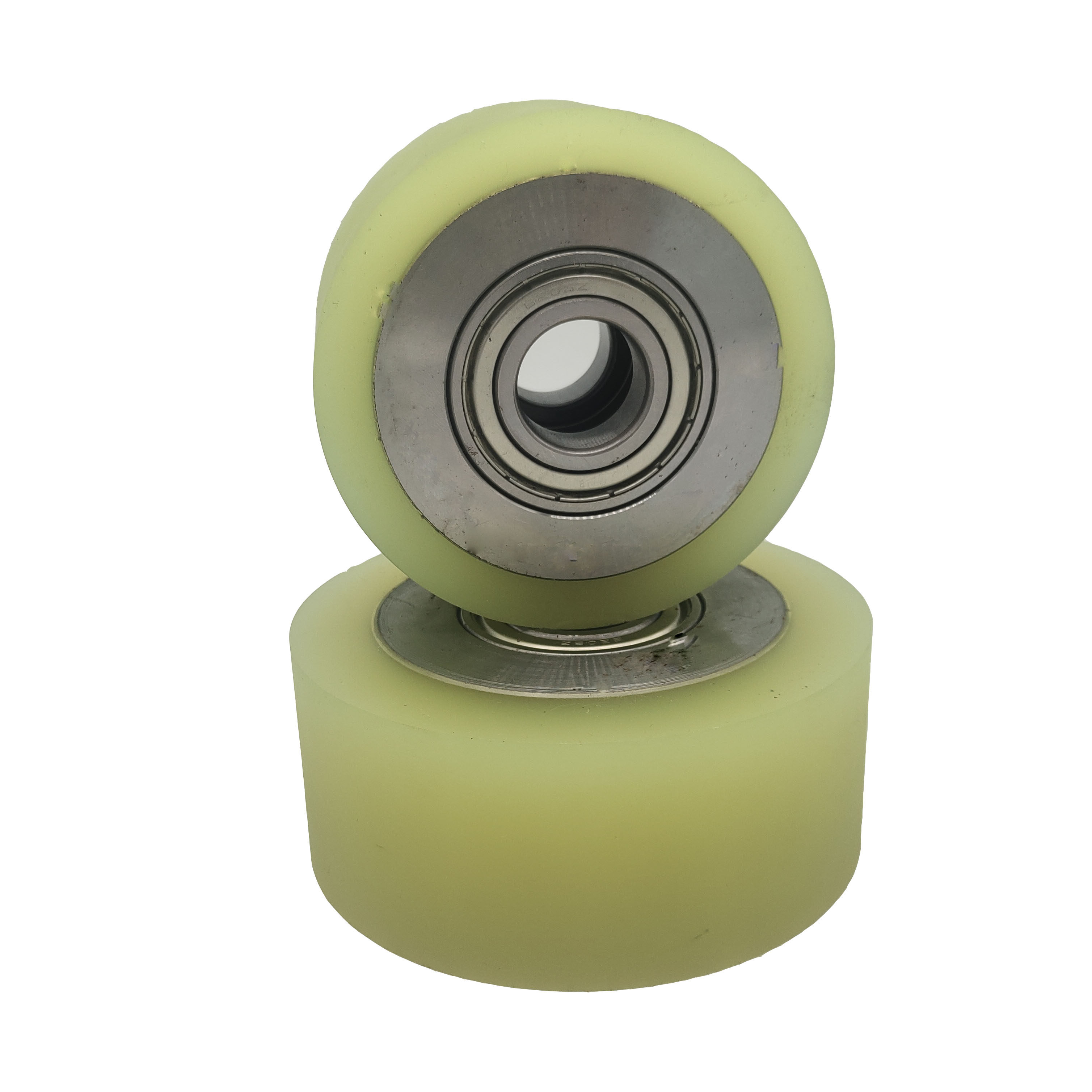 现货pu聚氨酯胶轮胶辊动力滚筒轴承耐磨定制滚筒