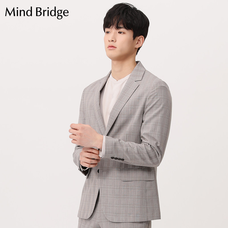 mindbridge百家好男士夹克2021春季新款休闲西服西服