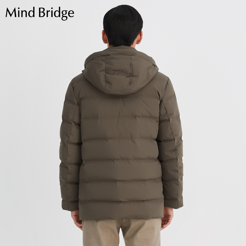 mindbridge大衣,mindbridge衬衫 mind bridge羽绒服大衣连帽外套百家好男装2020冬季新款 mudj818b