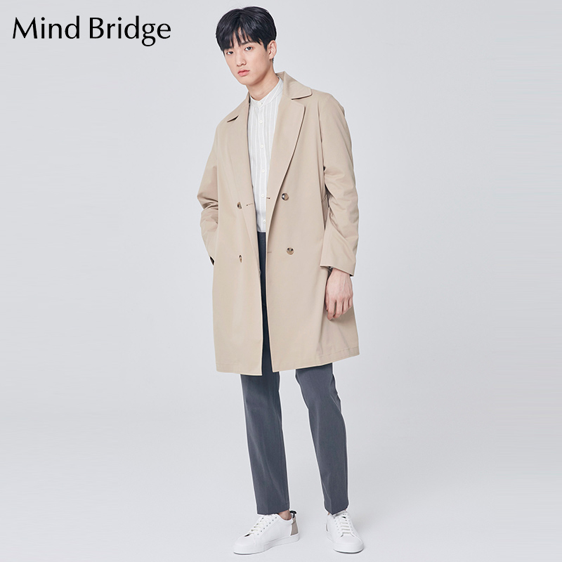 mindbridge大衣,mindbridge衬衫 mind bridge百家好男装2020春季新款风衣外套休闲大衣