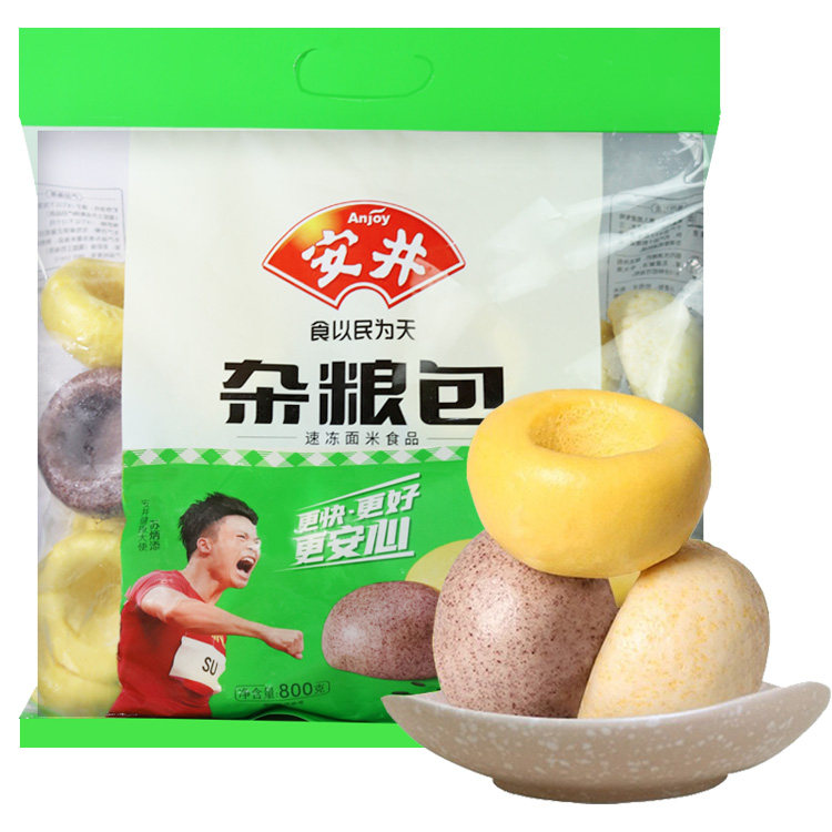 安井杂粮包800g克早餐半成品窝窝头