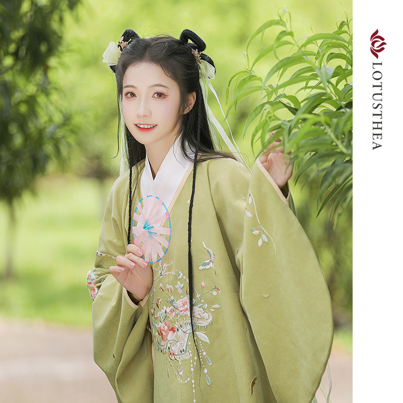 汉尚华莲寻香惊梦直领大襟襟衫汉服女原创正品汉服