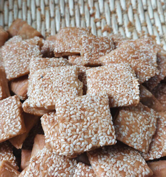 河北涿州特产老陈家烧饼零食蔗糖食品酥脆可口传统中式糕点