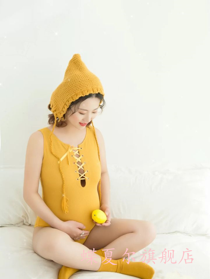 影楼孕妇服装可爱爱居家小清新包身连体衣唯美孕妈影楼服装