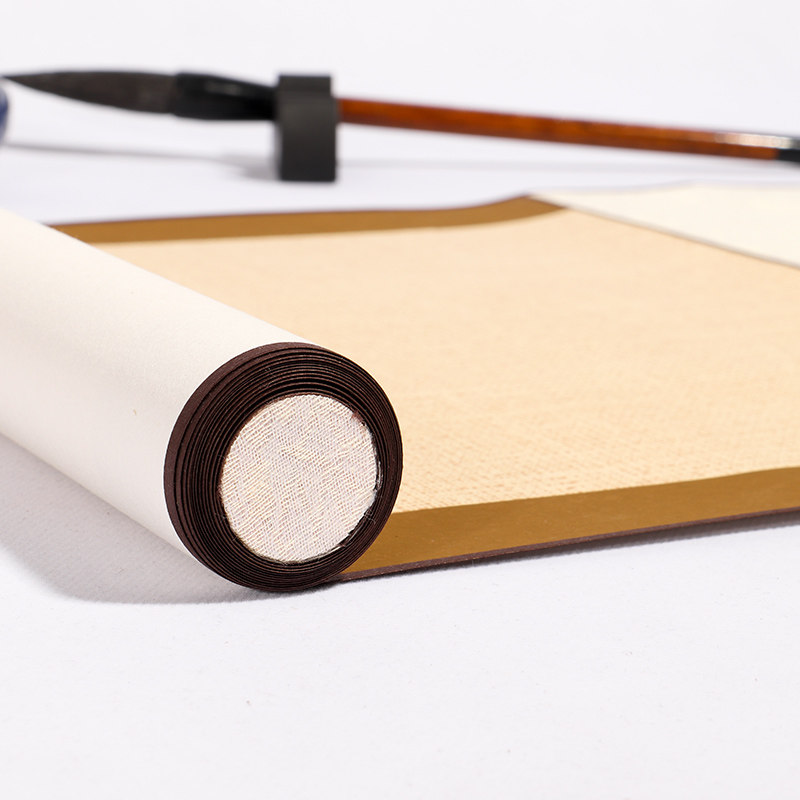 宣纸对联文房装裱书画画轴卷轴挂轴空白毛笔字宣纸