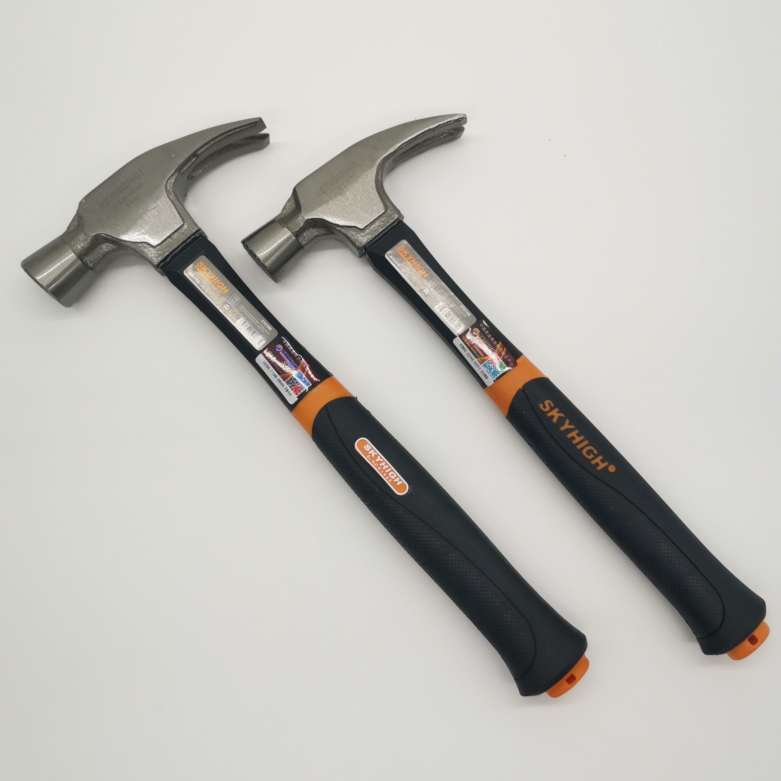 美国技术奥新工具三次包塑欧式直角羊角锤带电工锤