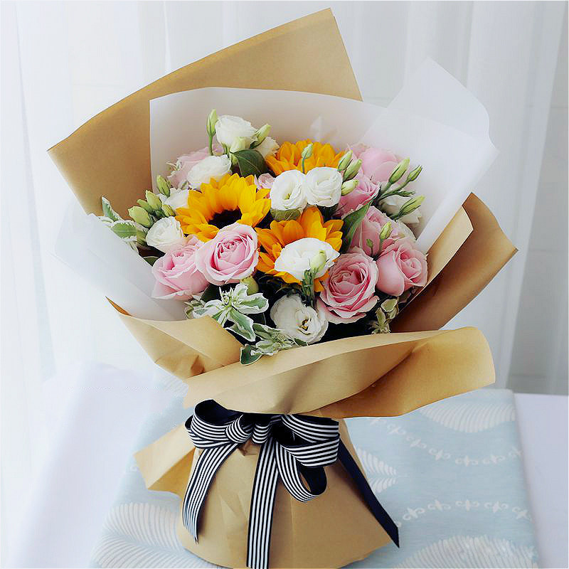 昆明花店同城送花官渡盘龙安宁鲜花速递生日配送玫瑰花康乃馨花束