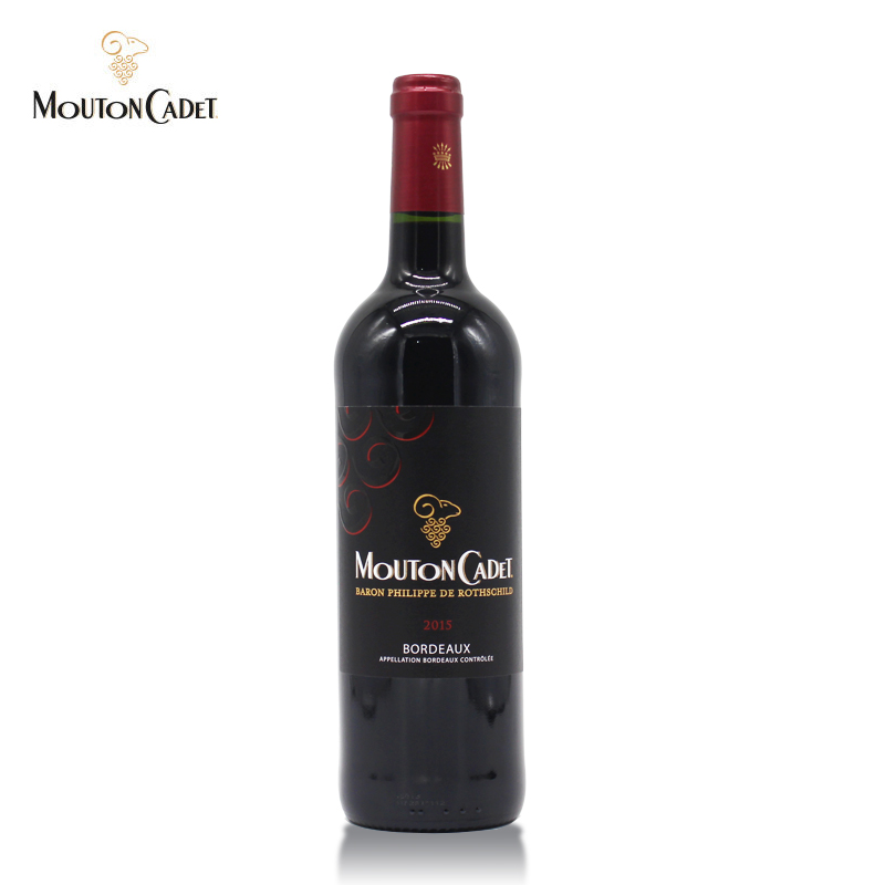 法国原瓶进口 罗斯柴尔德男爵 木桐嘉棣波尔多aoc干红葡萄酒750ml